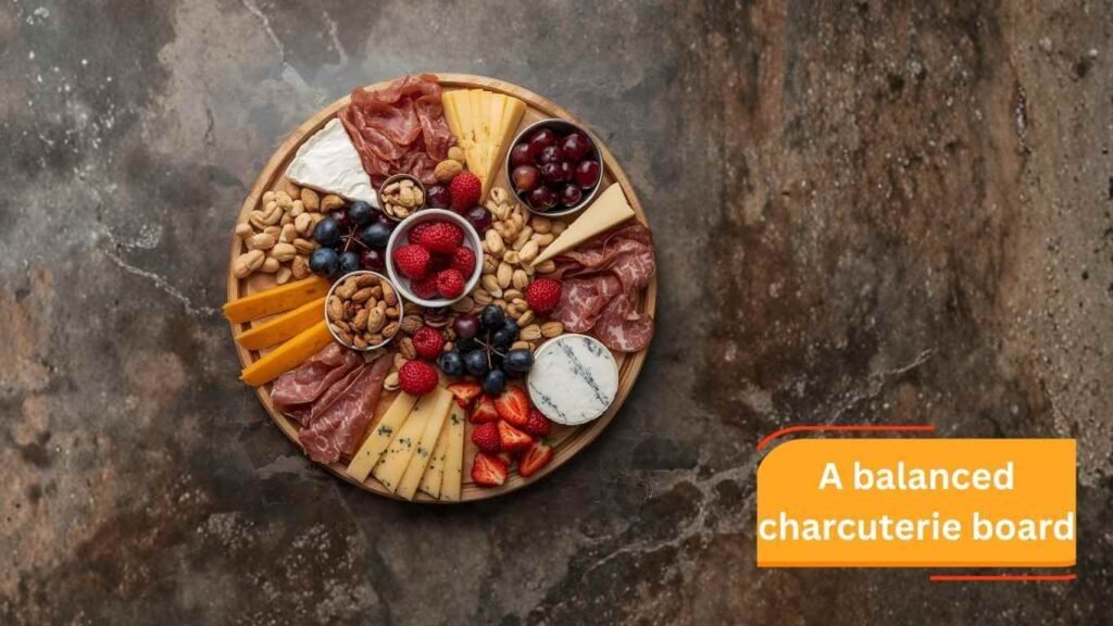 A balanced charcuterie board