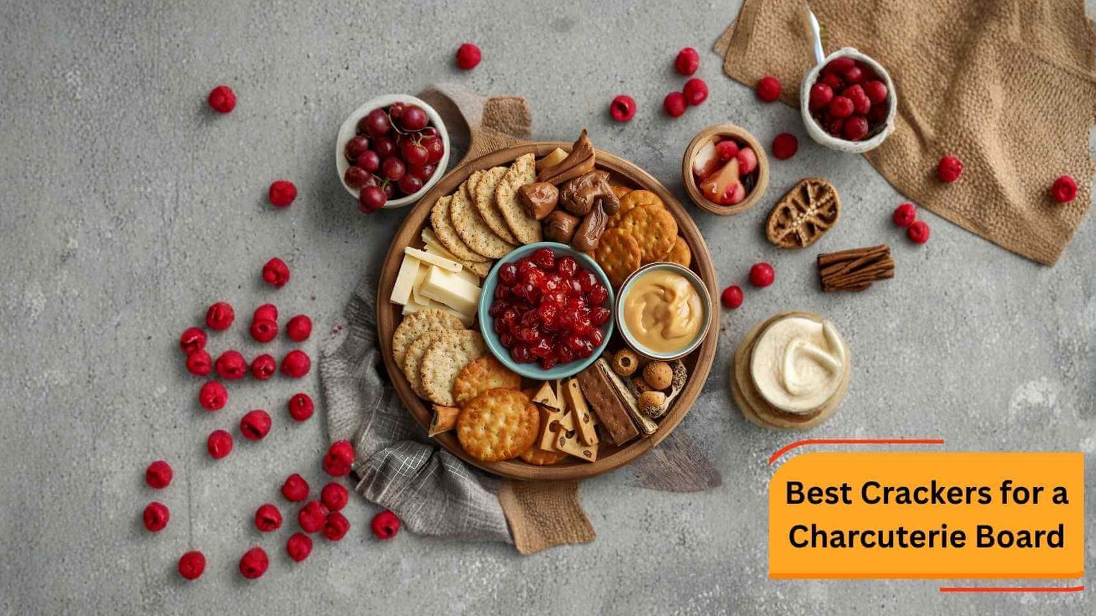 Best Crackers for a Charcuterie Board