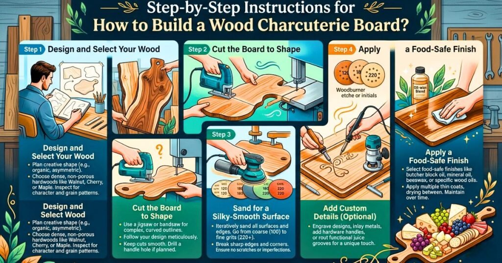 Step-by-Step Instructions for How to Build a Wood Charcuterie Board?