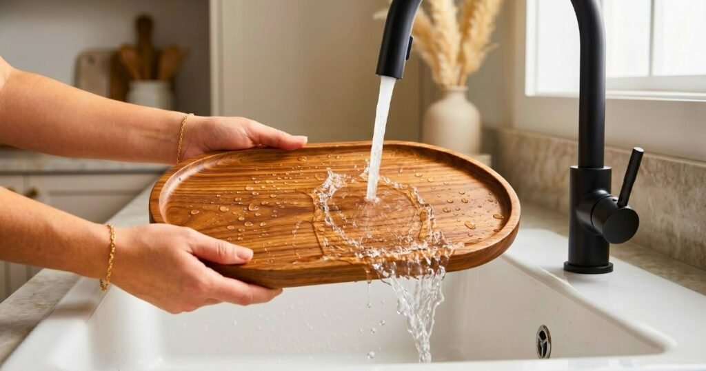 How to Clean Wooden Serving Trays