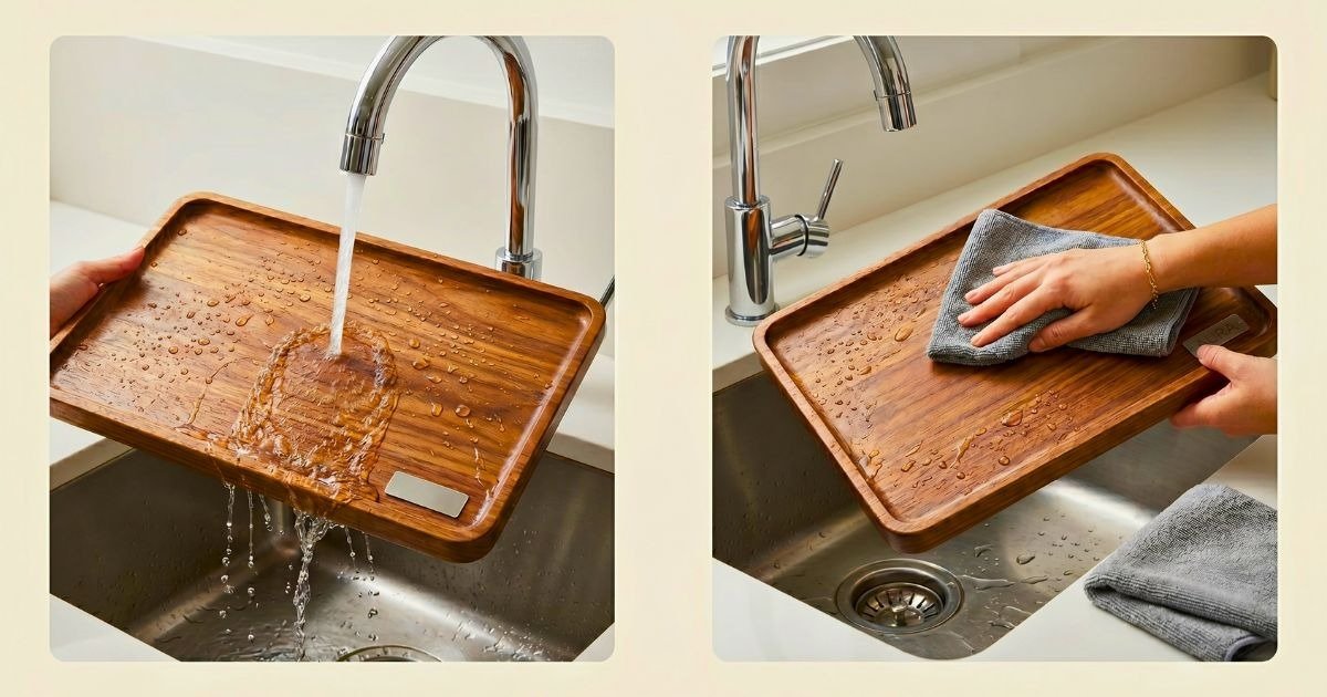 How to Clean Wooden Serving Trays
