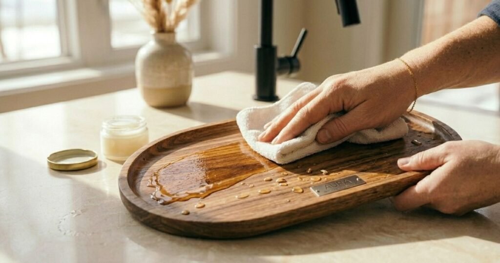 How to Clean Wooden Serving Trays