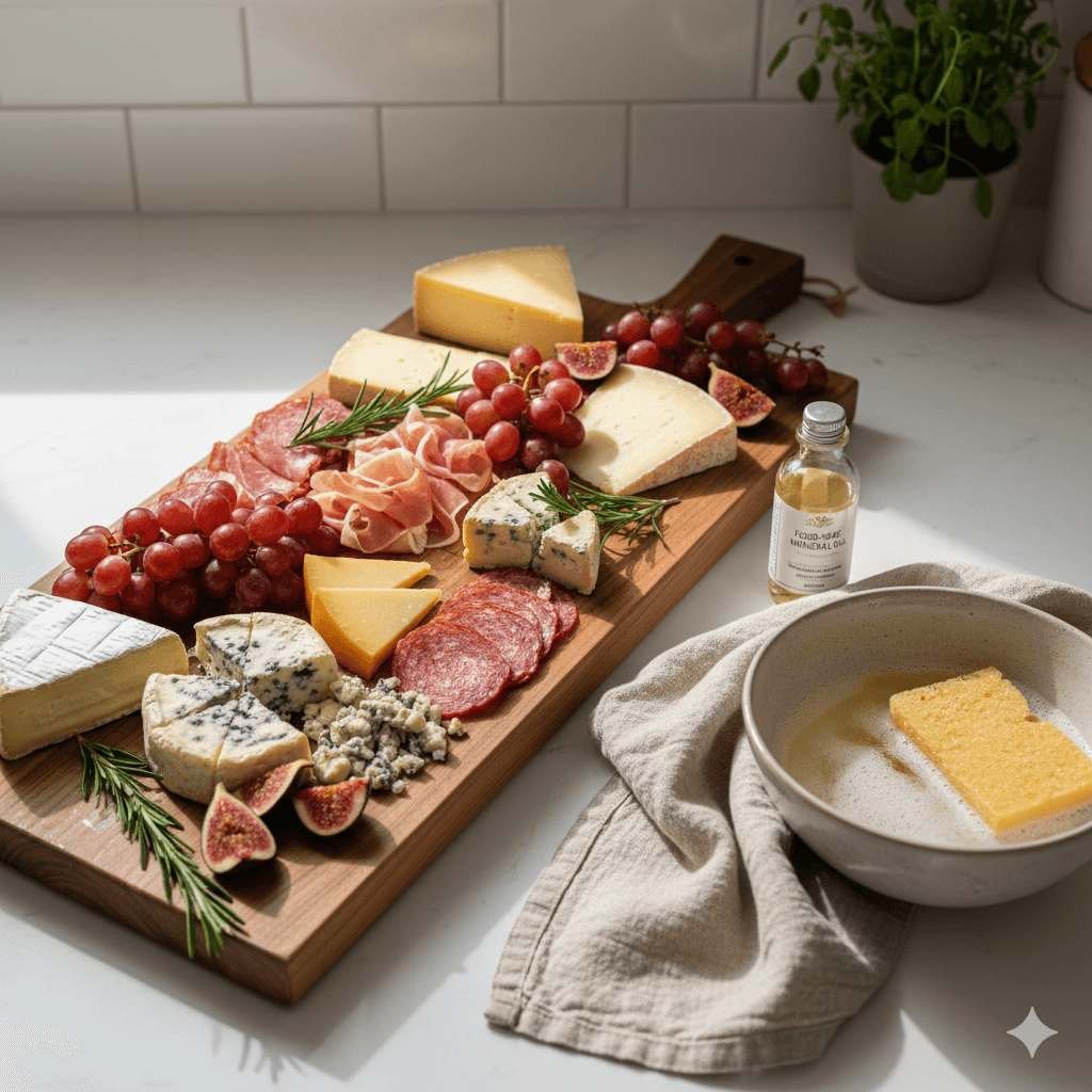 How to Clean a Charcuterie Board