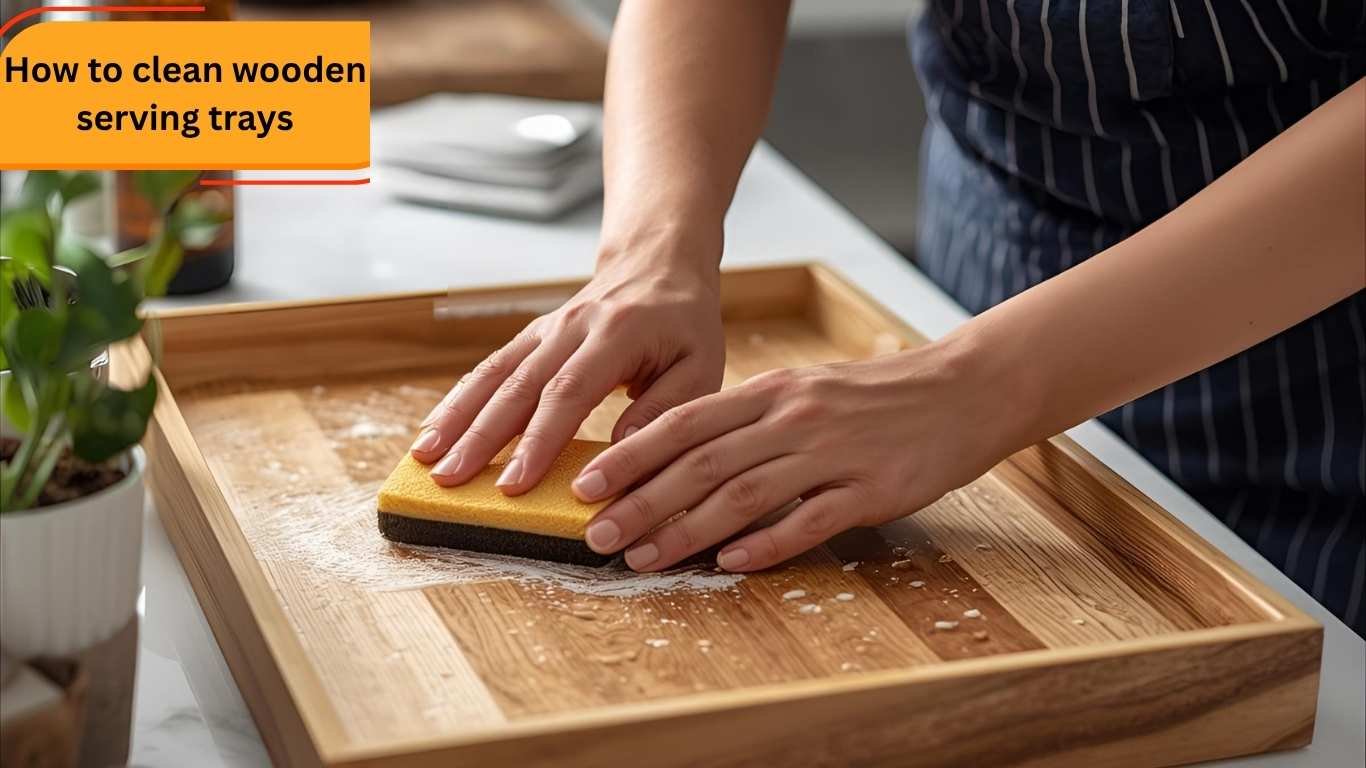 How to clean wooden serving trays