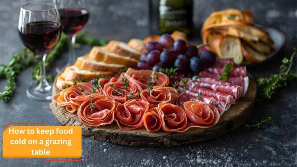 How to keep food cold on a grazing table