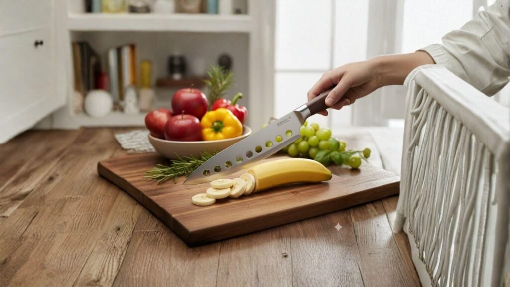 Knife With Holes in the Blade