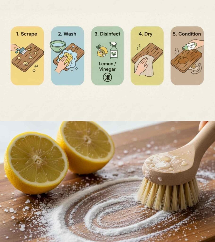 Step-by-Step Cleaning Process Infographic