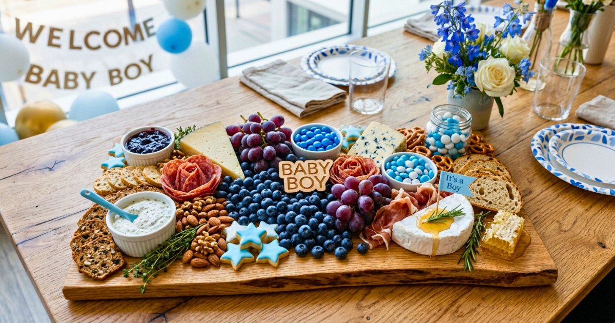 Baby Shower Charcuterie Board Ideas Featured