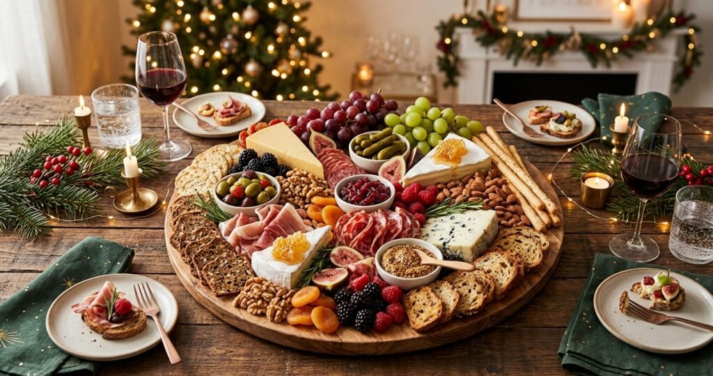 How to Arrange a Round Charcuterie Board Featured