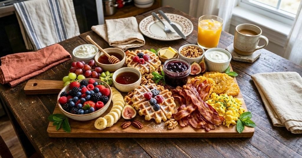 Valentine's Day Breakfast Charcuterie Board