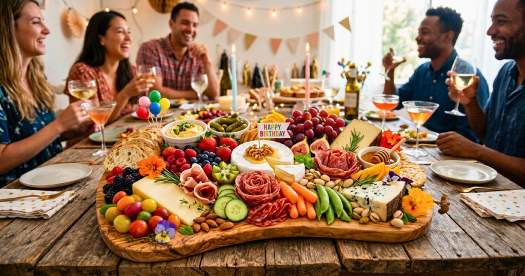 Charcuterie Board Ideas for Birthday Party Featured