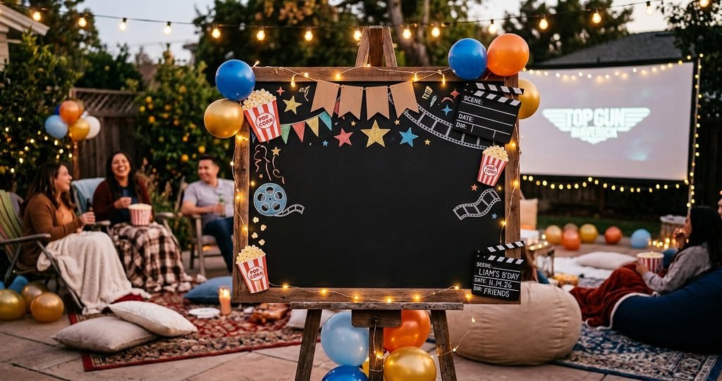 Movie Night Birthday Board