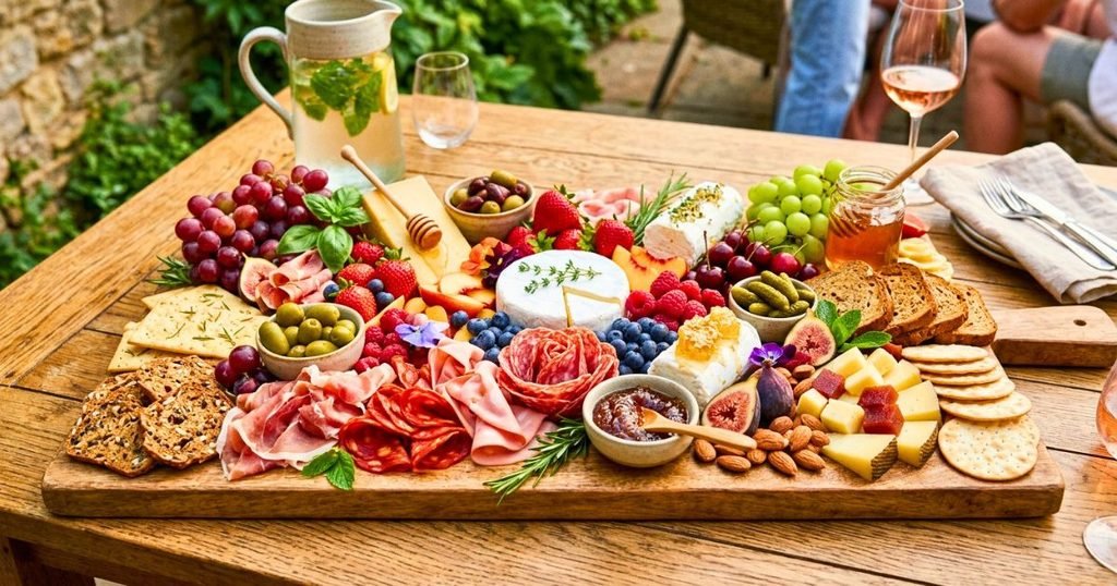 Tropical Summer Charcuterie Board