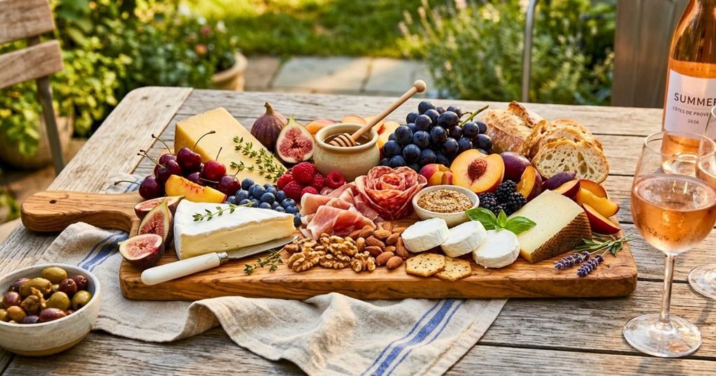 Summer Wine-and-Cheese Style Board